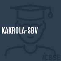 Kakrola-SBV Senior Secondary School Logo