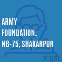 Army Foundation, NB-75, Shakarpur Primary School Logo
