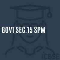 Govt Sec.15 Spm Secondary School Logo