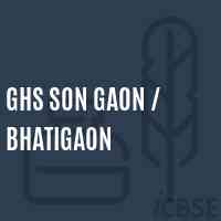 Ghs Son Gaon / Bhatigaon Secondary School Logo