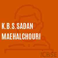 K.B.S.Sadan Maehalchouri Middle School Logo