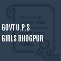 Govt U.P.S Girls Bhogpur Middle School Logo