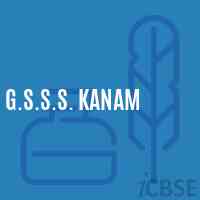 G.S.S.S. Kanam High School Logo