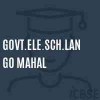 Govt.Ele.Sch.Lango Mahal Primary School Logo