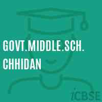 Govt.Middle.Sch.Chhidan Middle School Logo