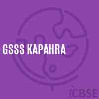 Gsss Kapahra High School Logo