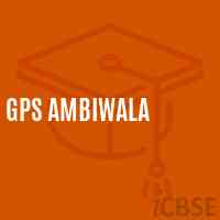 Gps Ambiwala Primary School Logo