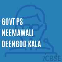 Govt Ps Neemawali Deengod Kala Primary School Logo