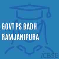 Govt Ps Badh Ramjanipura Primary School Logo