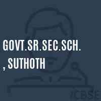 Govt.Sr.Sec.Sch., Suthoth High School Logo