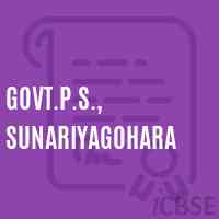 Govt.P.S., Sunariyagohara Primary School Logo