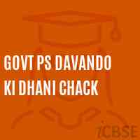 Govt Ps Davando Ki Dhani Chack Primary School Logo