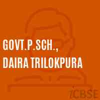 Govt.P.Sch., Daira Trilokpura Primary School Logo