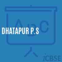 Dhatapur P.S Primary School Logo