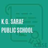 K.G. Saraf Public School Logo