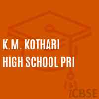 K.M. Kothari High School Pri Logo