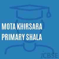 Mota Khirsara Primary Shala Middle School Logo