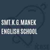 Smt.K.G.Manek English School Logo