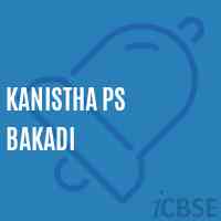 Kanistha Ps Bakadi Primary School Logo