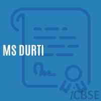 Ms Durti Middle School Logo