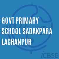 Govt Primary School Sadakpara Lachanpur Logo