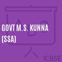 Govt M.S. Kunna (Ssa) Middle School Logo