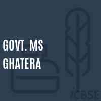 Govt. Ms Ghatera Middle School Logo