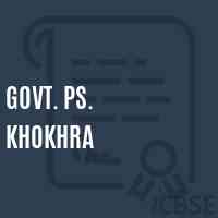 Govt. Ps. Khokhra Primary School Logo