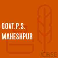 Govt.P.S. Maheshpur Primary School Logo
