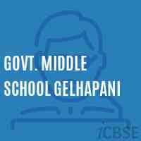 Govt. Middle School Gelhapani Logo
