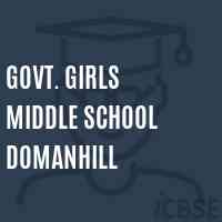 Govt. Girls Middle School Domanhill Logo