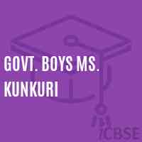 Govt. Boys Ms. Kunkuri Middle School Logo