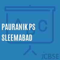 Pauranik Ps Sleemabad Primary School Logo