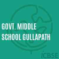 Govt. Middle School Gullapath Logo