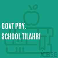 Govt Pry. School Tilahri Logo