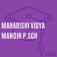 Maharishi Vidya Mandir P.Sch Middle School Logo
