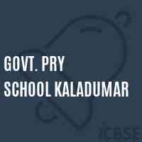 Govt. Pry School Kaladumar Logo