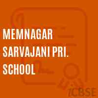 Memnagar Sarvajani Pri. School Logo