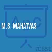 M.S. Mahatvas Middle School Logo