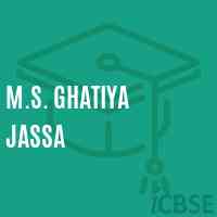 M.S. Ghatiya Jassa Middle School Logo