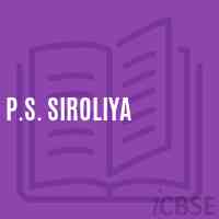 P.S. Siroliya Primary School Logo