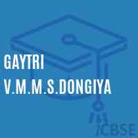Gaytri V.M.M.S.Dongiya Middle School Logo