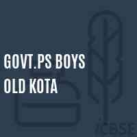 Govt.Ps Boys Old Kota Primary School Logo