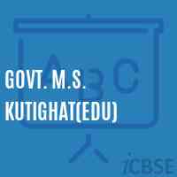 Govt. M.S. Kutighat(Edu) Middle School Logo