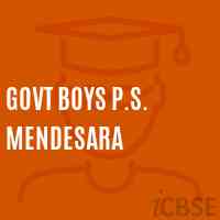 Govt Boys P.S. Mendesara Primary School Logo