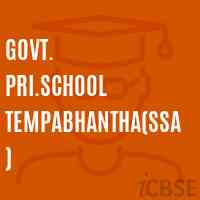 Govt. Pri.School Tempabhantha(Ssa) Logo