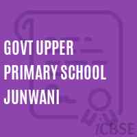 Govt Upper Primary School Junwani Logo