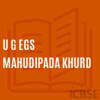 U G Egs Mahudipada Khurd Primary School Logo