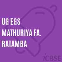 Ug Egs Mathuriya Fa. Ratamba Primary School Logo