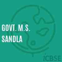 Govt. M.S. Sandla Middle School Logo